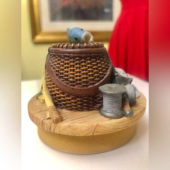 “ Our America Gift” Fishing Candle Jar Topper Fish Basket Rod Reel Net Outdoors. - Picture 8 of 11